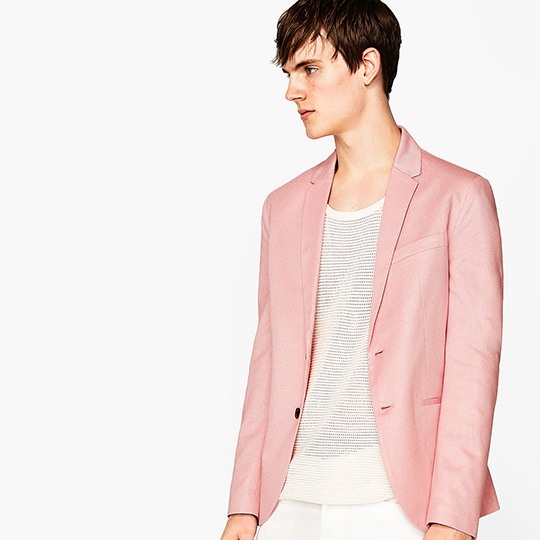 کت صورتی مردانه